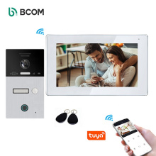Bcom china multiapartment building wireless cat5 video door phone smart wired touch screen intercom system